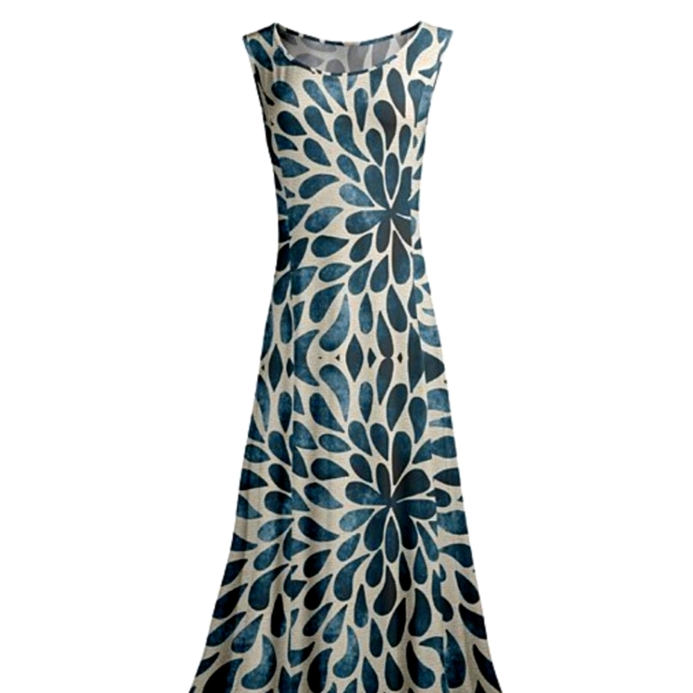 Maxi dress handkerchief style hem